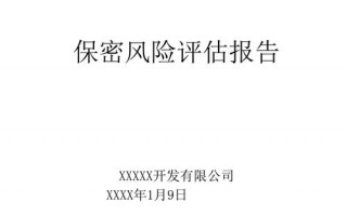 保密风险评估报告模板下载 保密风险评估报告模板