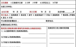 死者生前病史模板,死者生前患有哪些疾病病变 