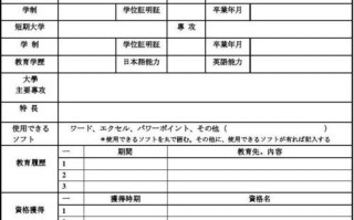  日语工作简历模板下载「日语简历表格」