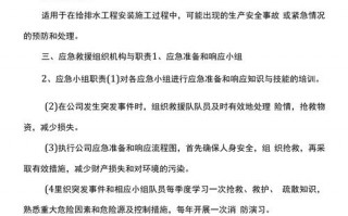 模板工程应急处置措施