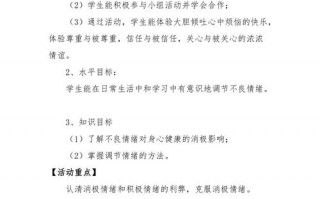 心理健康的课教学设计模板,心理健康课堂教学设计 