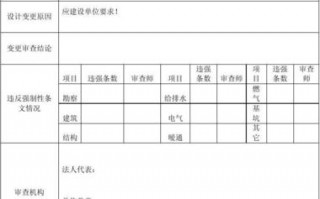 图纸变更说明模板表格怎么写