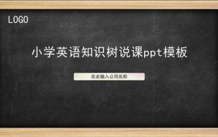  小学英语说课稿和ppt模板「小学英语优秀说课ppt模板」