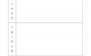 一周工作总结模版 一周工作总结表模板