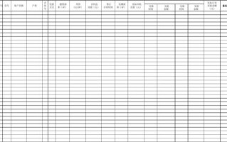 销售台账表格模板 excel-产品销售台帐模板