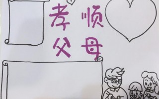 孝顺手抄报简笔画