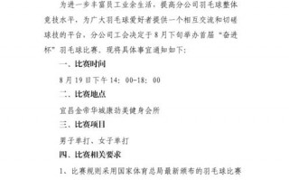  羽毛球比赛通知模板「羽毛球赛的通知」