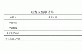 大额支出审批单 大额支出单据模板