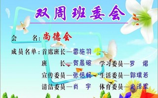 小学班委的组成-小学班委栏模板