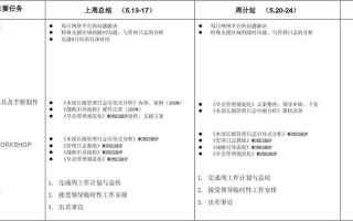 策划周报模板_策划周总结