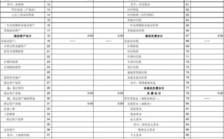 工程类财务报表样本