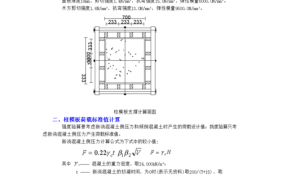 柱模板技术参数,柱模板工程量怎么计算规则 