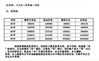 保险计划100讲解