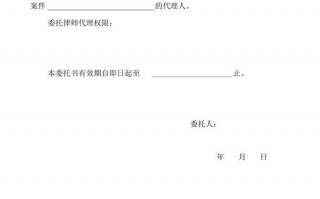 刑事授权委托书模板