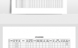 合同台账整改报告模板,合同台账明细表 