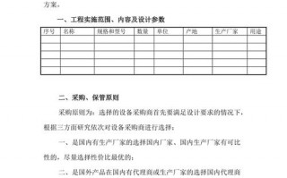 设备购置方案模板（设备购置方案模板下载）