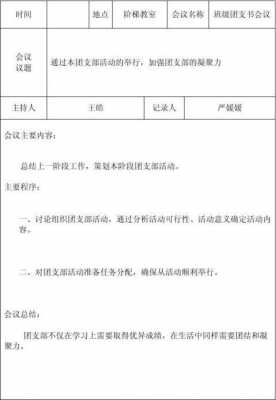 团支部大会会议内容怎么写-团支部大会会议模板-第2张图片-马瑞范文网