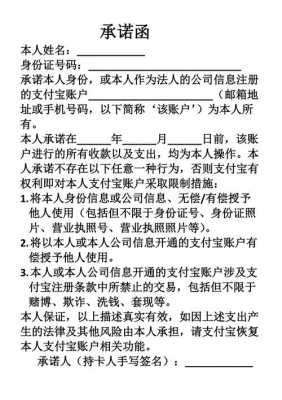 支付宝承诺函模板（支付宝承诺函什么意思）-第2张图片-马瑞范文网