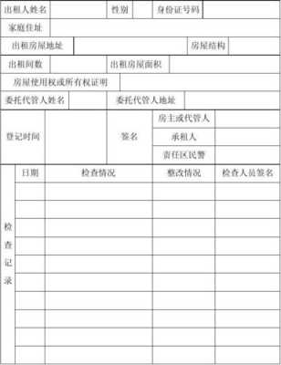 出租房屋信息模板（出租房屋信息模板怎填写才正确）-第2张图片-马瑞范文网