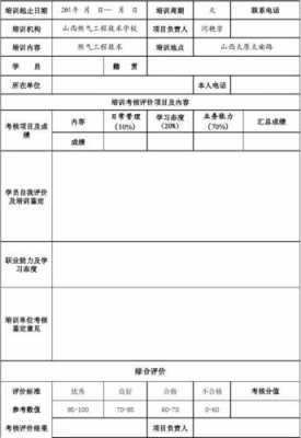 教育培训鉴定表模板-第3张图片-马瑞范文网