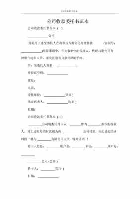  委托书模板收款「委托书模板收款人怎么写」-第3张图片-马瑞范文网