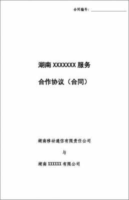 中国移动手机合同协议 移动合同方案模板-第1张图片-马瑞范文网