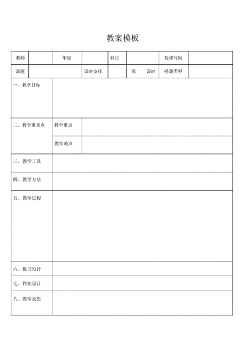 学期教案模板_学期教案模板范文-第2张图片-马瑞范文网