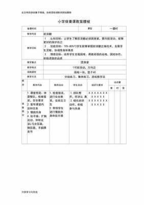 小学体育老师教案模板,小学体育课教案模板范文 -第3张图片-马瑞范文网