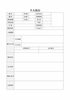 excel有简历模板吗,excel简历模版 -第2张图片-马瑞范文网