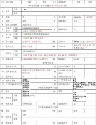 大学生基本信息表格-第3张图片-马瑞范文网