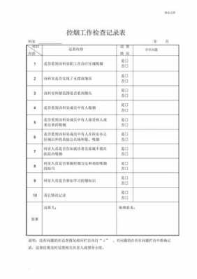 检查工作记录表格-第1张图片-马瑞范文网