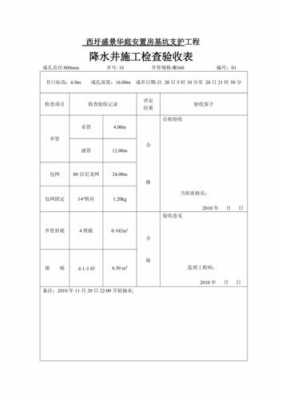  降水井隐蔽资料模板「降水井验收标准」-第1张图片-马瑞范文网