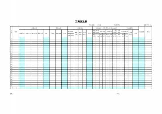 工资计提表和发放表图片-第3张图片-马瑞范文网