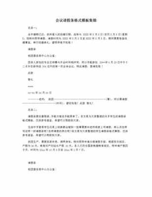  参会请假报告模板「请假参加会议」-第3张图片-马瑞范文网