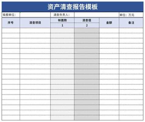 资产清查模板,资产清查怎么做 -第2张图片-马瑞范文网