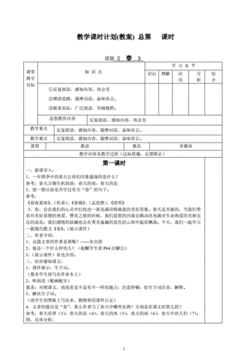 初一语文上册教案模板（七年级上册初中语文教案）-第2张图片-马瑞范文网