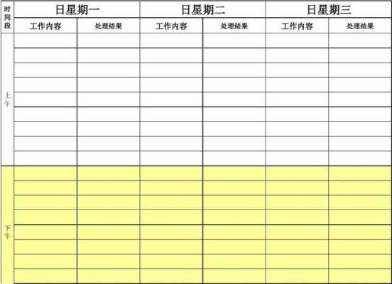 日工作时间安排表模板_日常工作时间表-第3张图片-马瑞范文网