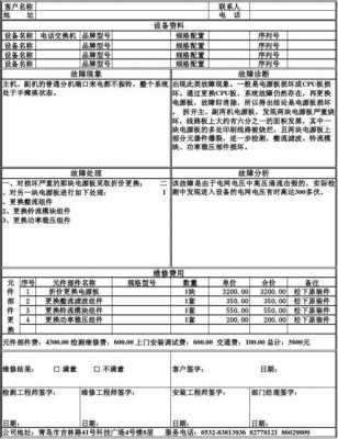 设备维修检测报告-生产维修检测报告模板-第2张图片-马瑞范文网