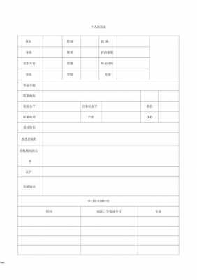 简单空白简历表格-第3张图片-马瑞范文网