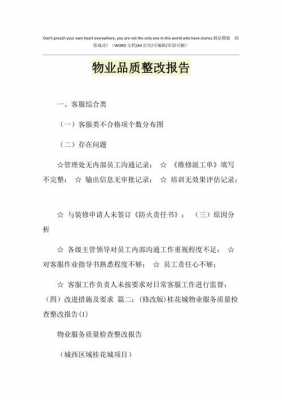 物业整改问题自查报告模板下载-物业整改问题自查报告模板-第2张图片-马瑞范文网