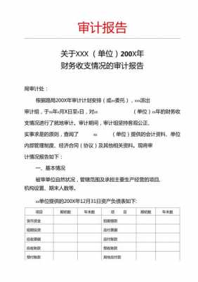 账务收支审计报告模板图片 账务收支审计报告模板-第2张图片-马瑞范文网