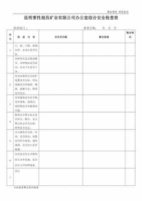 装修安全检查表模板-第2张图片-马瑞范文网