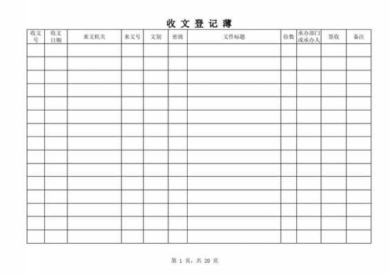 收发文表格模板怎么写-收发文表格模板-第2张图片-马瑞范文网