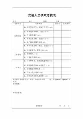 安装人员考核标准-第2张图片-马瑞范文网