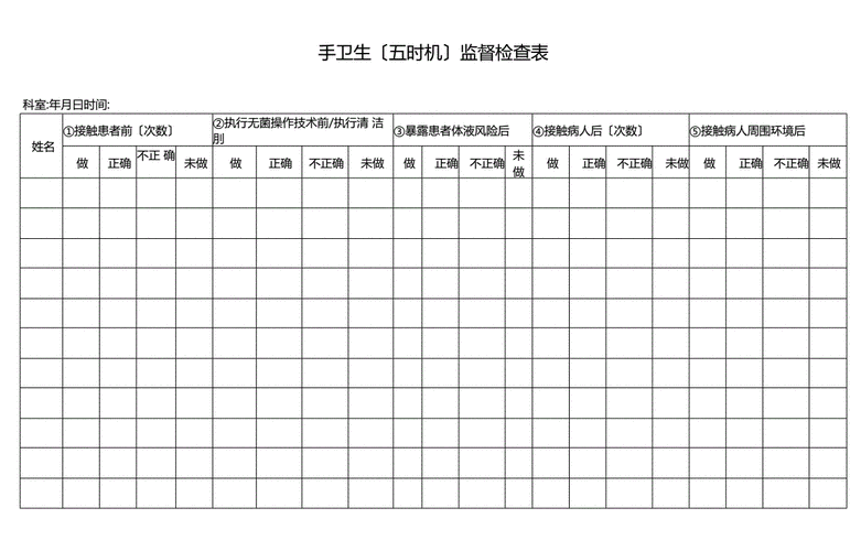 手卫生督查记录表-手卫生督查模板-第3张图片-马瑞范文网