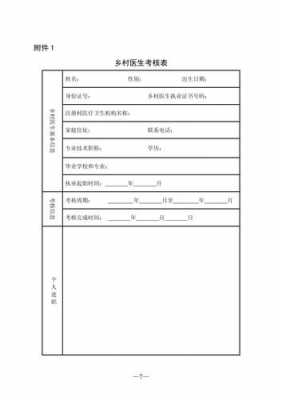 村医年度考核表模板（村医年度考核表个人总结怎么写呢?）-第2张图片-马瑞范文网