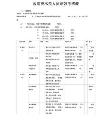 乡镇门诊医师绩效考核模板-第1张图片-马瑞范文网