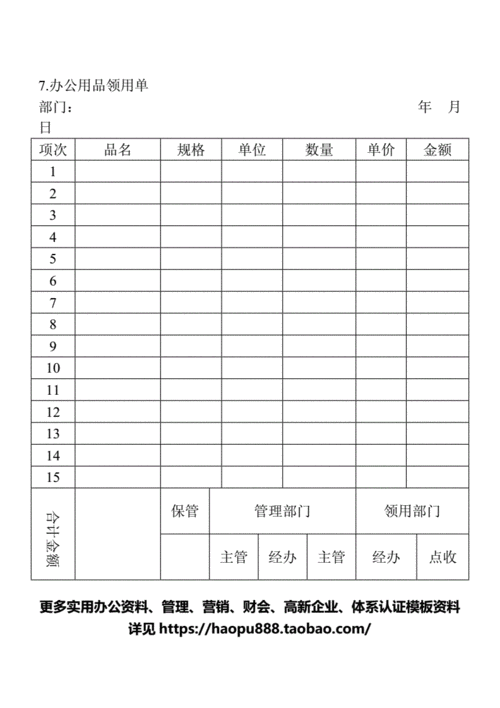  办公用品发放单模板「办公用品发放单模板怎么做」-第3张图片-马瑞范文网