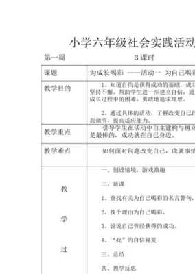 小学社会万能模板（小学社会课教案通用）-第3张图片-马瑞范文网