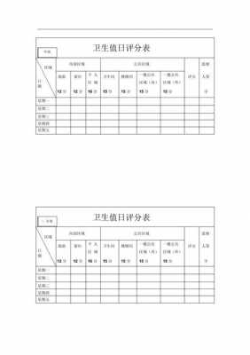  卫生评比标准模板「卫生评比表格怎样制表」-第1张图片-马瑞范文网